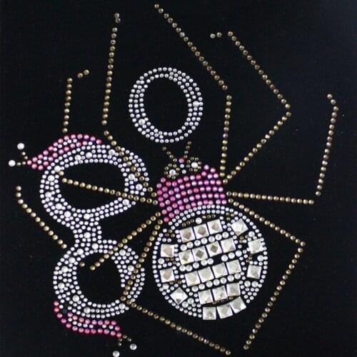Spider Hot Picture Clothes Hot Rhinestone Pattern Sticker Finished Picture Sticker Rhinestone Clothing Accessories DIY Jewelry