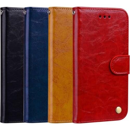 Business Style Oil Wax Texture Horizontal Flip Leather Case for Galaxy J4&J6 (EU Version) (2018) with Holder& Card Slots& Wallet