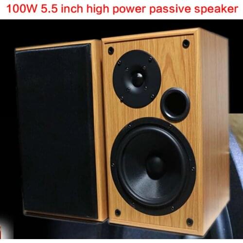 100W 5.5-inch High-power Home Speakers Home Theater Bookshelf Speakers HiFi Fever Speakers High-fidelity Front Desktop Speakers