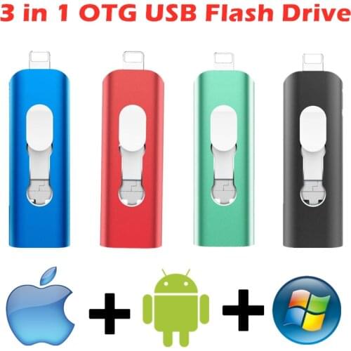 Pen Drive Otg Usb Flash Drive 3.0 For Iphone ipad Android 16gb 32gb 64gb 128gb 256gb Pendrive for ios/micro usb/computer