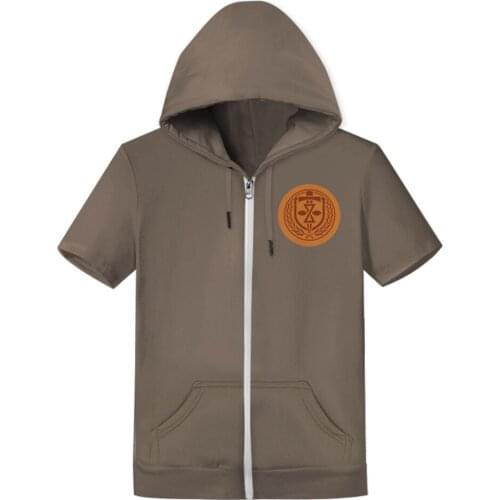 Loki Time Variance Authority TVA Cosplay 3D Print Hooded T-shirt Summer Short Sleeve Zip Up Coat Jacket