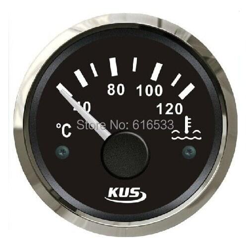 52mm water liquid fuel oil temperature gauge meter for vehienlar rv marine car general yacht motor boat instrument accessories