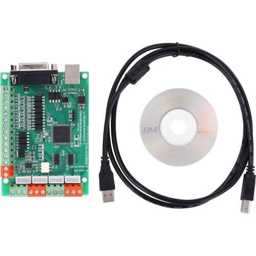 CNC Motion Controller USB MACH3 Engraving Machine 4-Axis Stepper Motion Controller Card Breakout Board