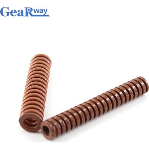 Gearway Brown Die Spring Long 24% Compression Ratio Mould Die Compression Spring TB18x60/18x65/18x70/18x95/18x100mm Mold Spring