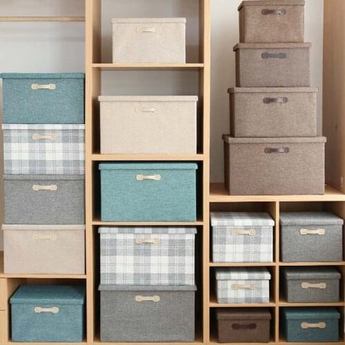 Clothes Storage Box With Cap Clothes Socks Toy books Sundries Oraganier Household clothes storage box Bins/organizer