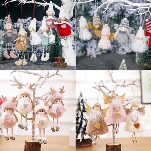 Angel Dolls Christmas Tree Pendant Decoration for Home Xmas Tree Pendant Christmas Tree Decoration New Year 2020 Gifts BR39