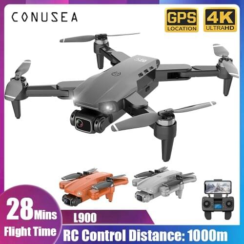 L900 RC Drone 4K 5G GPS WiFi FPV 4K HD Wide Angle Camera Foldable Altitude Hold Drone Quadcopter Profesional 28min 1km dron