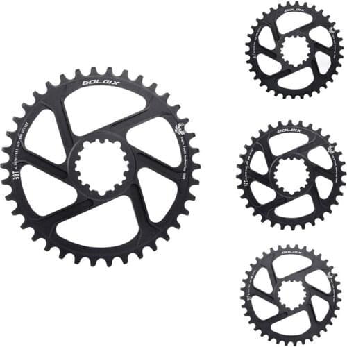 HOT GOLDIX Bicycle Mountain Bike Chainwheel Offset 6mm Degree Narrow Width Bicycle Chainring for SRAM GXP Road Mountain Bike