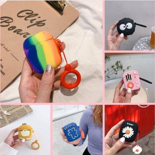 Cute Cartoon Wireless Earphone Case For Baseus W04 TWS Silicone Charging Headphone Case For Baseus W04 Pro Protective Cover Box