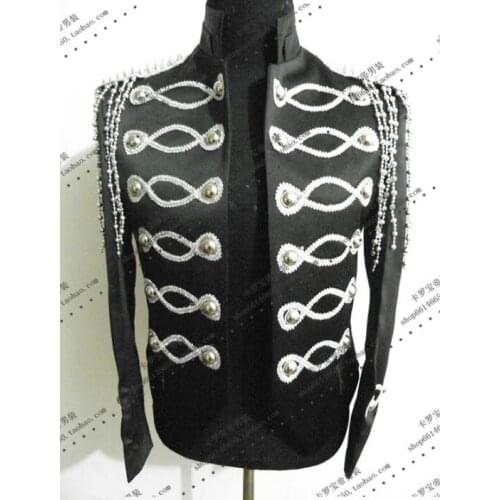 Mens slim suits designs fashion homme terno stage costumes for singers men sequin blazer dance clothes jacket star style dress