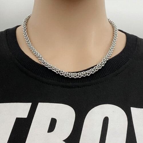 Titanium steel necklace petal chain fashion trend necklace men and women stainless steel chain