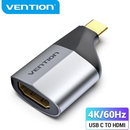 Vention USB C to HDMI 4K 60Hz Type C to HDMI 2.0 Adapter for Huawei P40 Mate 30 Pro MacBook Air iPad USB C to DisplayPort