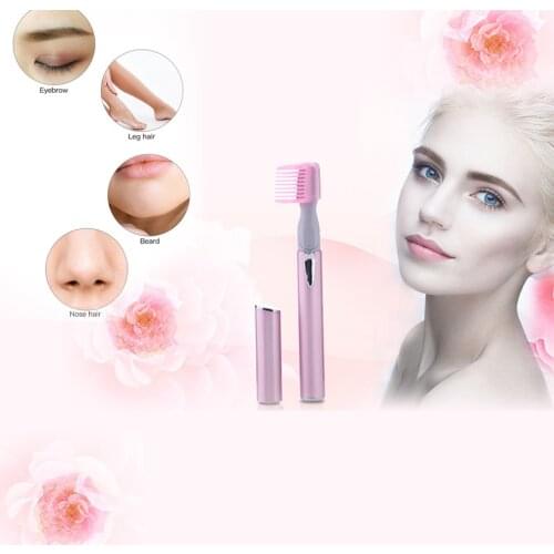 Portable Electric Face Brows Hair Remover Epilator Mini Eyebrow Shaver Instant Painless Epilator Electric Eyebrow Trimmer