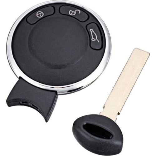 Remote Entry Uncut Car Key Fob Replacement Case Shell Button Pad for BMW Mini Cooper IYZKEYR5602