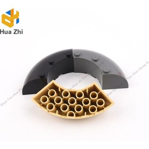 2PCS 87559 Brick Round Corner 6 x 6 x 2Building Blocks Parts MOC DIY Education Build Toys Brick