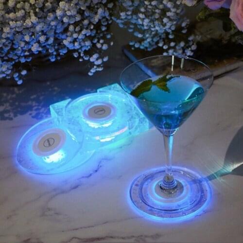 Glowing led Coaster Epoxy Resin Mold Cup Mat Silicone Mould Crafts Decor Mold