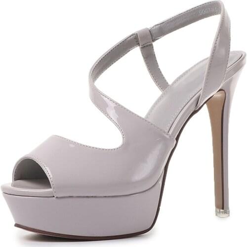 Thin platform heels 2021 new summer womens sandal fish mouth sexy and comfortable one word womens shoes