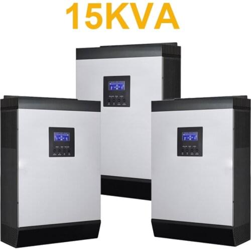 Parallel Connection a three phase 15kva 12kw DC48V to ac 220V MPPT solar CHARGE CONTROLLER hybrid Solar Inverter 450w inverter