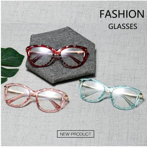 Ultralight Glasses Frame Men Finished Myopia Lens Fashion Women Red Nearsighted Glasses -1.0 -1.25-1.5-1.75 -2.0 ~ -4.0 FML