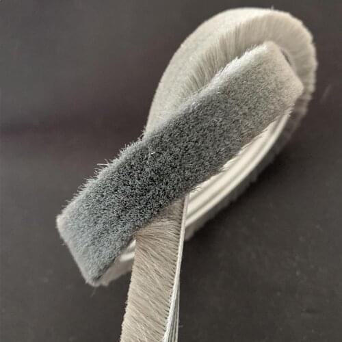 Brush Seal Strip Sliding Sash Draught Excluder Gliding Door Window Seals Pile Seals Weatherstripping 15mm 15 x 8mm 11mm 10m Gray