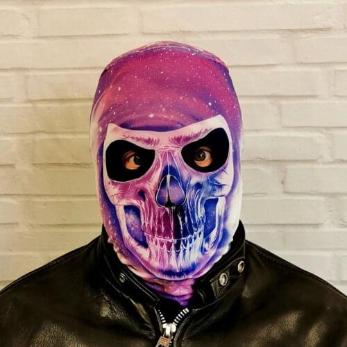 Halloween Funny Cosplay Women Men Masks Headgear Horror Costume Face Mouth Decoration Dustproof Reusable Adult Party Mask Scarf