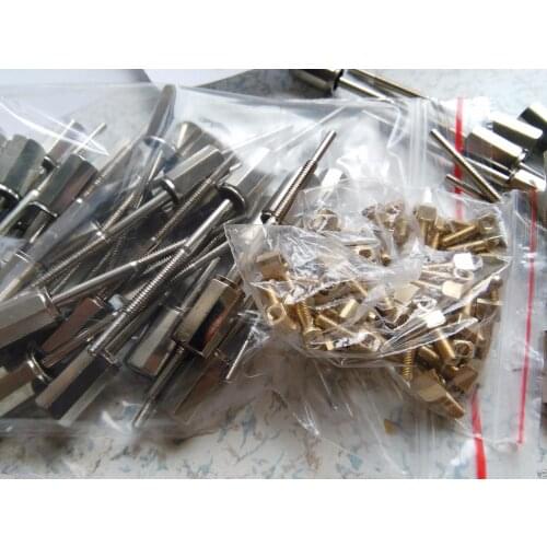 10 PCs Cello Bow Screw 4/4 Silver Color Bow Screws