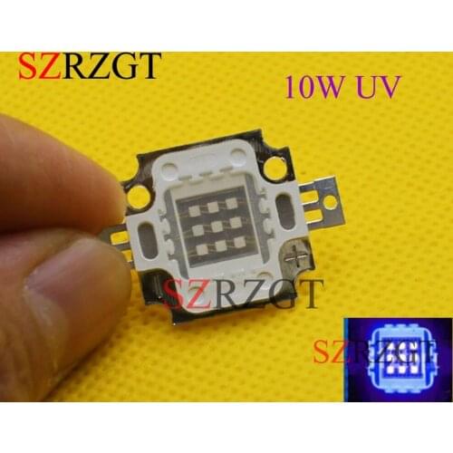 10W High Power LED UV Light Chip 365nm 375NM 385nm 395nm 400nm 415nm 430nm Ultra Violet DIY #D