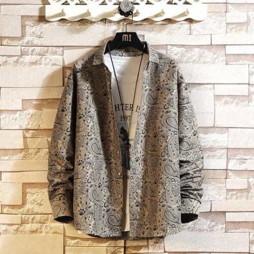 2021 Autumn Spring Clothes Chinese White Slim Fit Shirt Men Long Sleeves Blouse OverSize Casual For Man