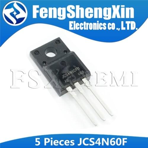 5PCS JCS4N60F TO-220F 600V 4A JCS4N60 TO220F 4N60 JCS4N60FB MOSFET