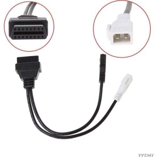 VAG Adapter For AUDI 2X2 OBD1 OBD2 Car Diagnostic Cable 2P+2P Fits Audi 2X2Pin to OBD2 16Pin Female Connector VAG COM VW Skoda
