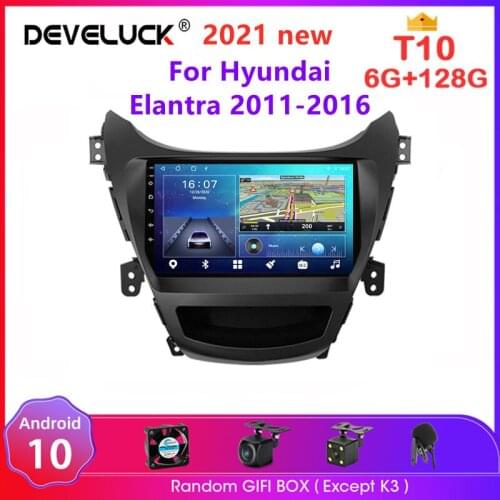 Android 10 2 din Car Radio For Hyundai Elantra Avante I35 2011-2016 Multimedia Player GPS Navigaion Split Screen Floating window