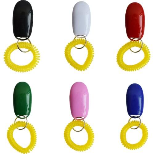 Pets Cat Dog Training Clicker Puppy Clicker Toys Dog Cat Training Trainer Key Rings Animal Training Clickers For Dog Puppy 1pcs