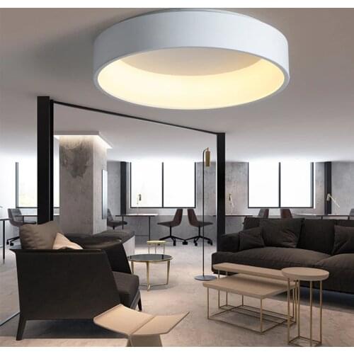 Black/white/Gray Minimalism Modern LED ceiling lights for living room bed room lamparas de techo LED Ceiling Lamp light fixtures