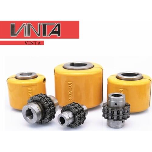 CNC car precision machining KC Roller chain coupling GL Gear with cover 5018 Sprocket connector High torque coupling