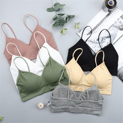 CWFMZQ Women Tank Crop Top Seamless Underwear Female Push Up Sports Bra Sexy Lingerie With Padded Gym Running Fitness Tube Tops