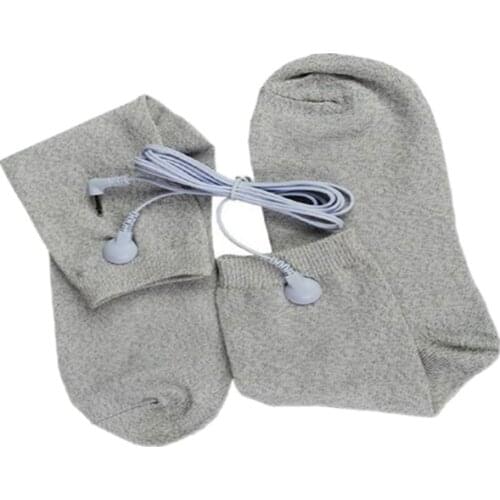 TENS EMS physiotherapy foot massage conductive electrode socks for physical therapy massager muscle stimulation feet pain relief