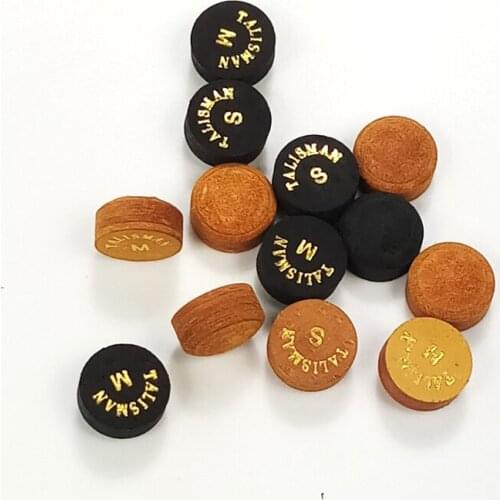 Jassinry 5pcs 11mm black/brown Pool cue tips in S/M/H 6layers radian snooker cue stick tips Billiards accessories China