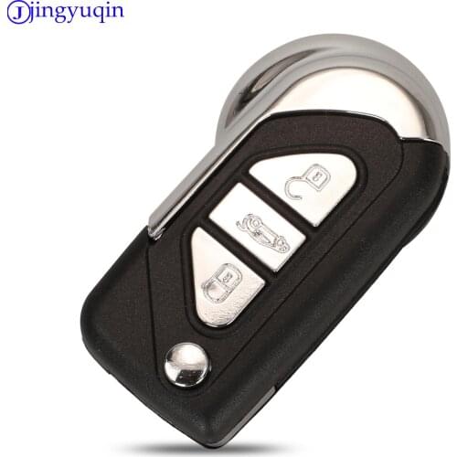 Jingyuqin Remote 3b Flip Folding Car Key Shell Case Fob Cover For Citroen DS3 Uncut VA2 Key Blade Housing Cover