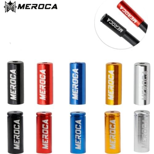 MEROCA 20 Pcs Mountain Bike Shifting Cable Tube Cap Iamok Aluminum Alloy Brake Pipe Caps Bicycle Parts