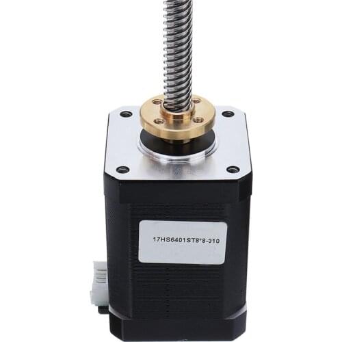 17HS6401-S T8x8 Nema 17 Lead Screw Stepper Motor Linear Actuators 60mm 4-lead 42 Motor 100-500mm Trapezoidal Lead Screw