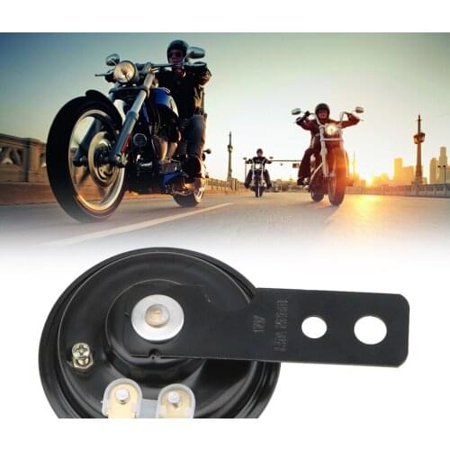 Motorcycle universal electric horn12V, 1.5A, 105dB waterproof round horn,moped for YAMAHA TMax motorcycle