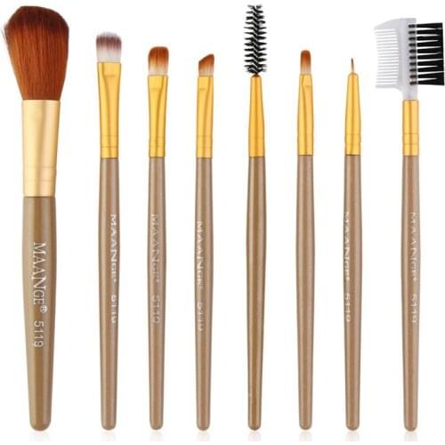 8 piece makeup brush set mixing brush eye shadow liquid foundation blush eye shadow lip gloss makeup brush cosmetic beauty tools