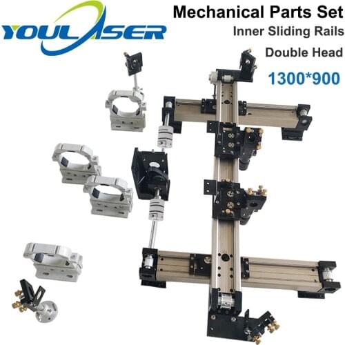 Laser Mechanical Parts Set 1300*900mm Inner Sliding Rails Kits Spare Parts for DIY 1390 CO2 Laser Engraving Cutting Machine