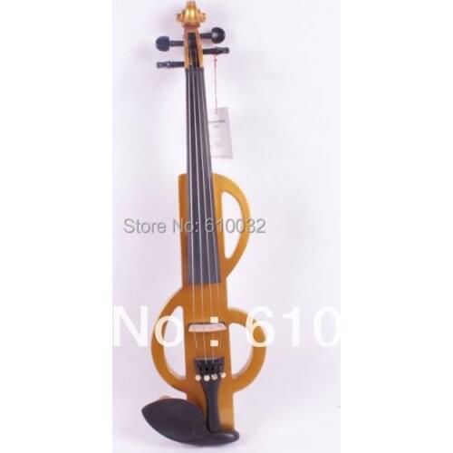 New 4/4 Electric Violin Solid wood 15 --229# yellow color 4string