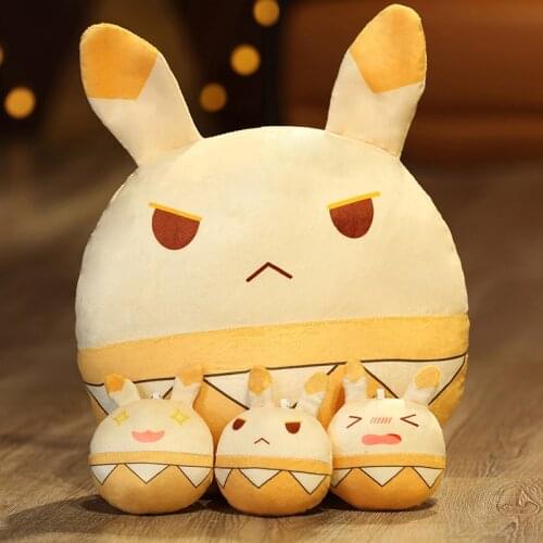 New Anime Genshin Impact Klee Ganyu Keqing Bomb Dango Cute Short Plush Doll Pillow Cute Toys Cartoon Cushion Xmas Birthday Gifts