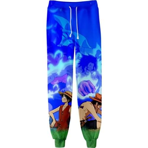 Autumn new One Piece3D mens casual jogging pants popular anime One Piece men / women fashion popular trend trousers