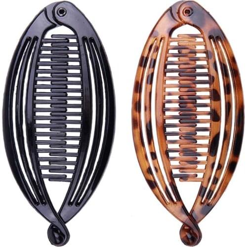 Oaoleer Banana Hair Clips for Thick Curly Hair Accessories Hair Claws Barrettes Hairpins For Girls Ponytail Hoder Hair Clamp