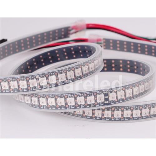 1m 5V WS2812B SK6812 144Leds/m BLACK 144 Leds/m WHITE SMD 5050 RGB Dream addressable Color Pixel LED IP30 IP 65 IP67 Strip Light