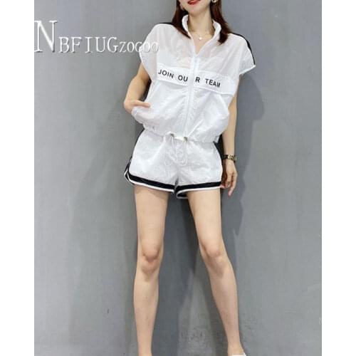 Casual Women Sets Europe Style 2021 Summer Coat And Shorts Female Sets