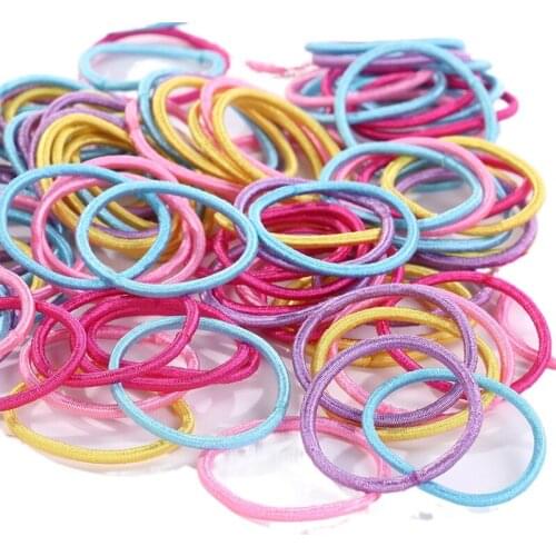 100pcs Small Hair Rubber Bands for Children Accessories Wholesale Baby Girl Headbands
